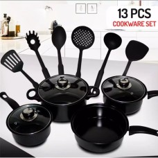 13pcs Iron non stick desini kitchen pots cookware set