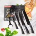 6pcs Black Ceramic Knife Set and Kitchen Tool Set Anti-slip Handle Multifunction non-stick